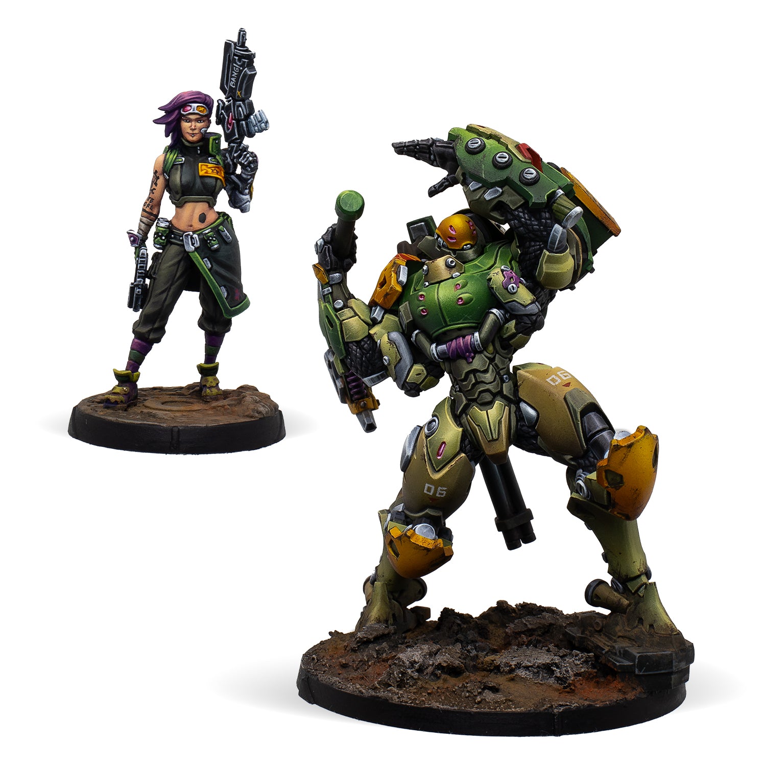 Scarface & Cordelia. Mercenary Armored Team